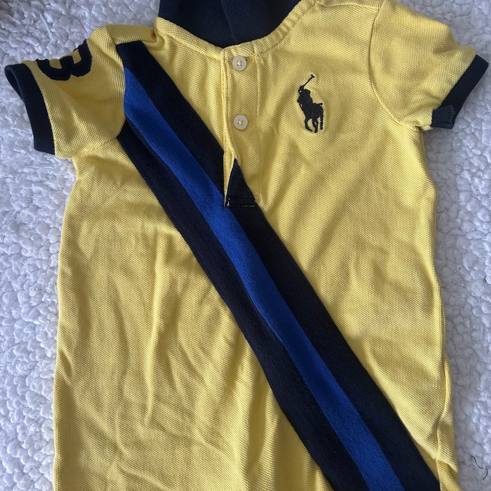 Polo by Ralph Lauren Kids Yellow and Blue Shirt